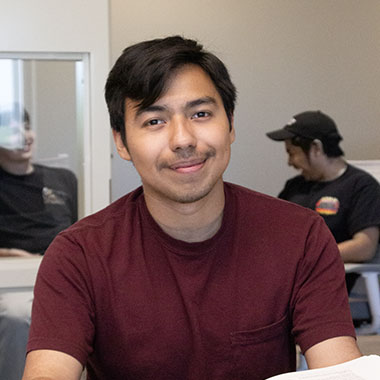 mcc student in study room