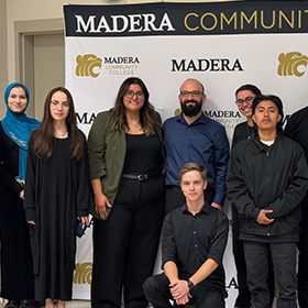 Dr. Hagop Ohanessian with mcc students